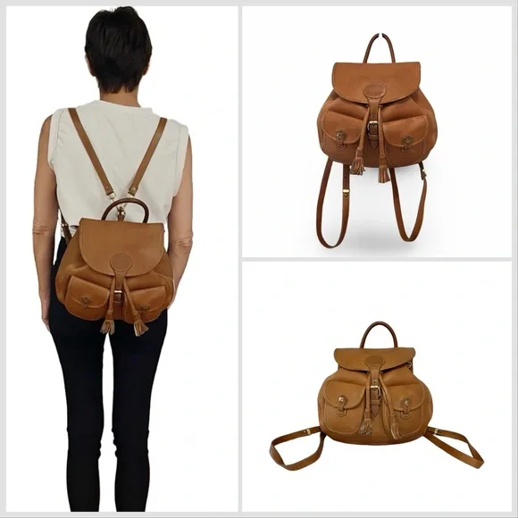 Dooney & Bourke Vintage Canyon Honey Leather Mini Backpack - Picture 4 of 15
